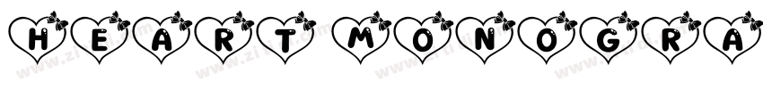 Heart Monogram字体转换